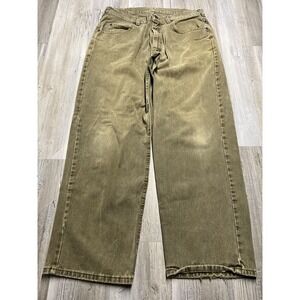Vintage‎ Lee Jeans Mens 36x30 Brown Denim Straight Leg Made in USA